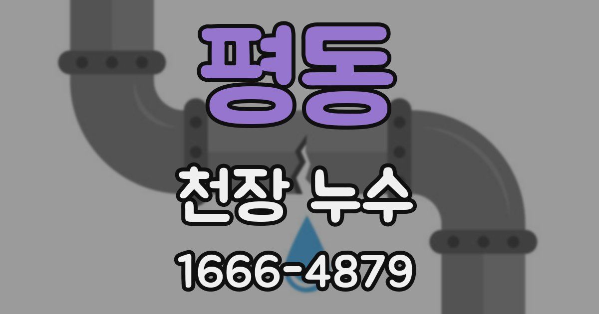 평동 천장 누수
