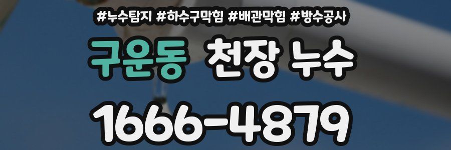 구운동 천장 누수