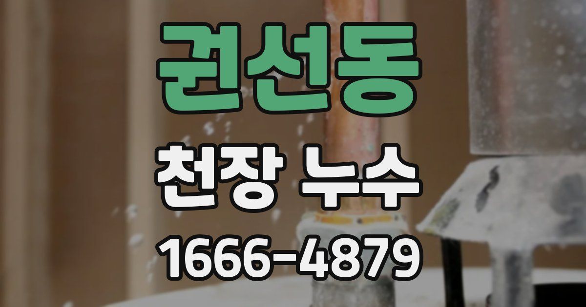 권선동 천장 누수