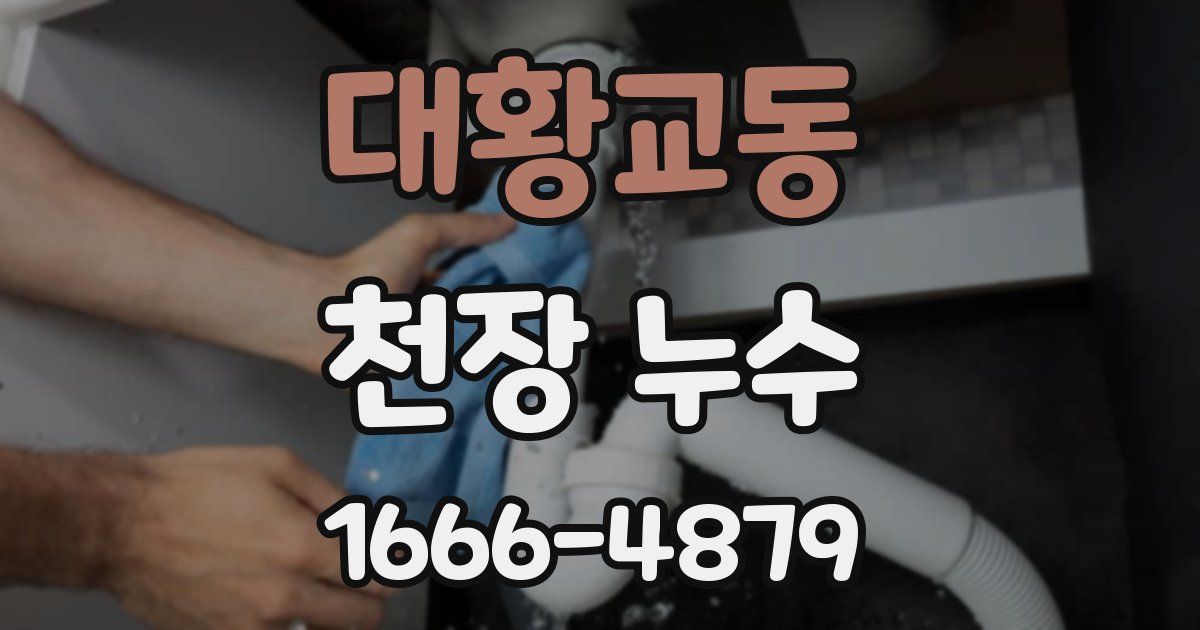 대황교동 천장 누수
