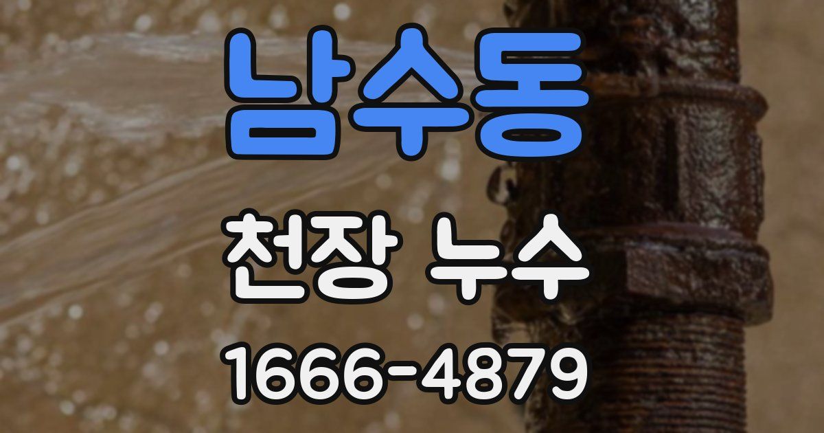 남수동 천장 누수