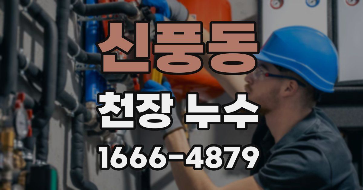 신풍동 천장 누수