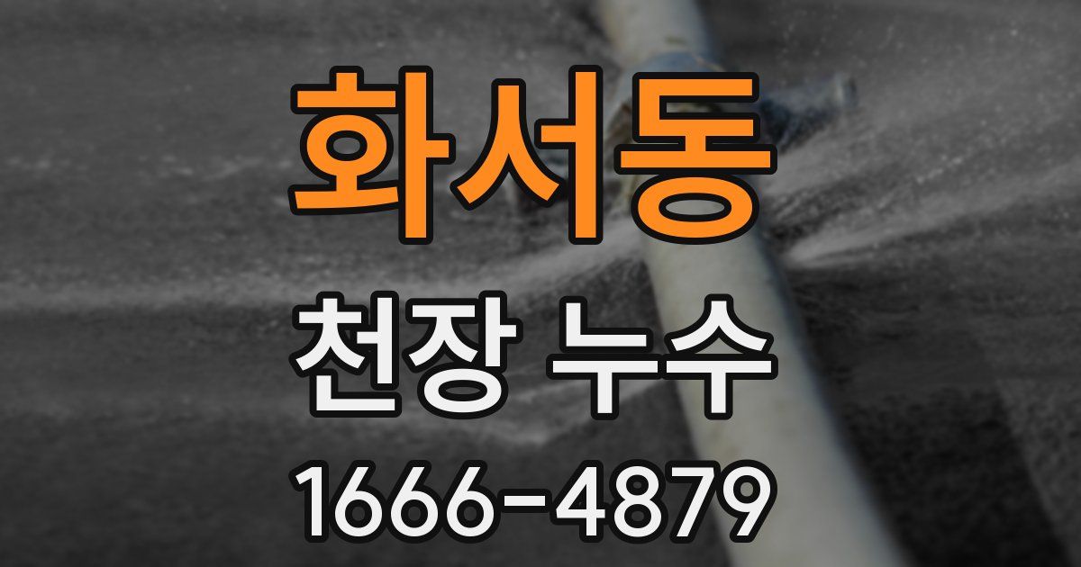 화서동 천장 누수