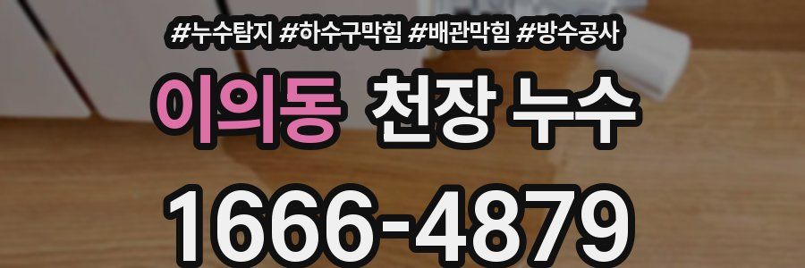 이의동 천장 누수