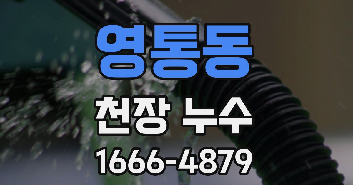 영통동 천장 누수