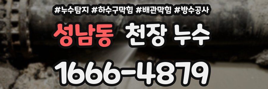 성남동 천장 누수
