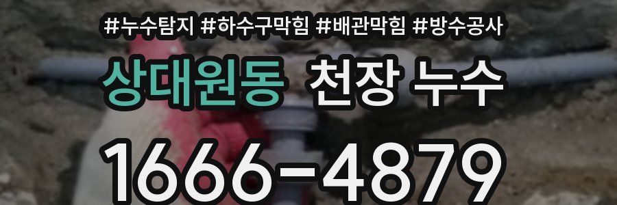 상대원동 천장 누수