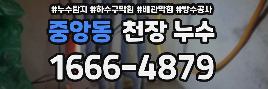 중앙동 천장 누수