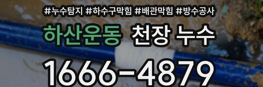 하산운동 천장 누수