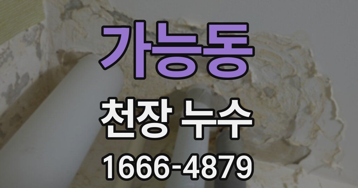 가능동 천장 누수