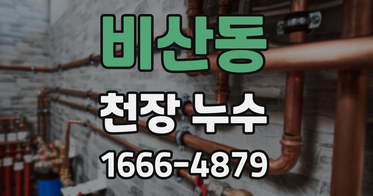 비산동 천장 누수