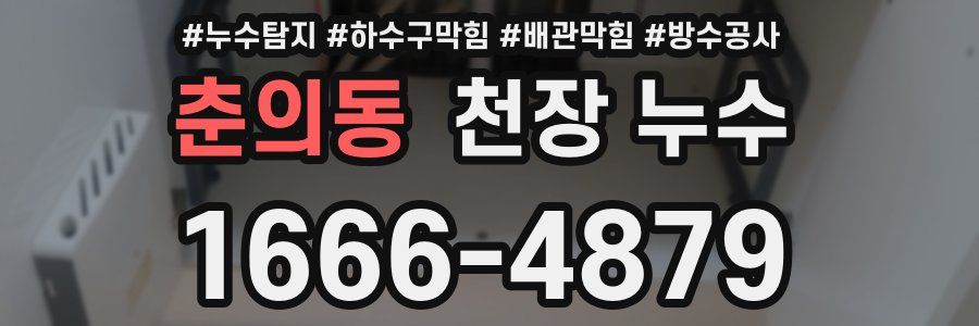 춘의동 천장 누수