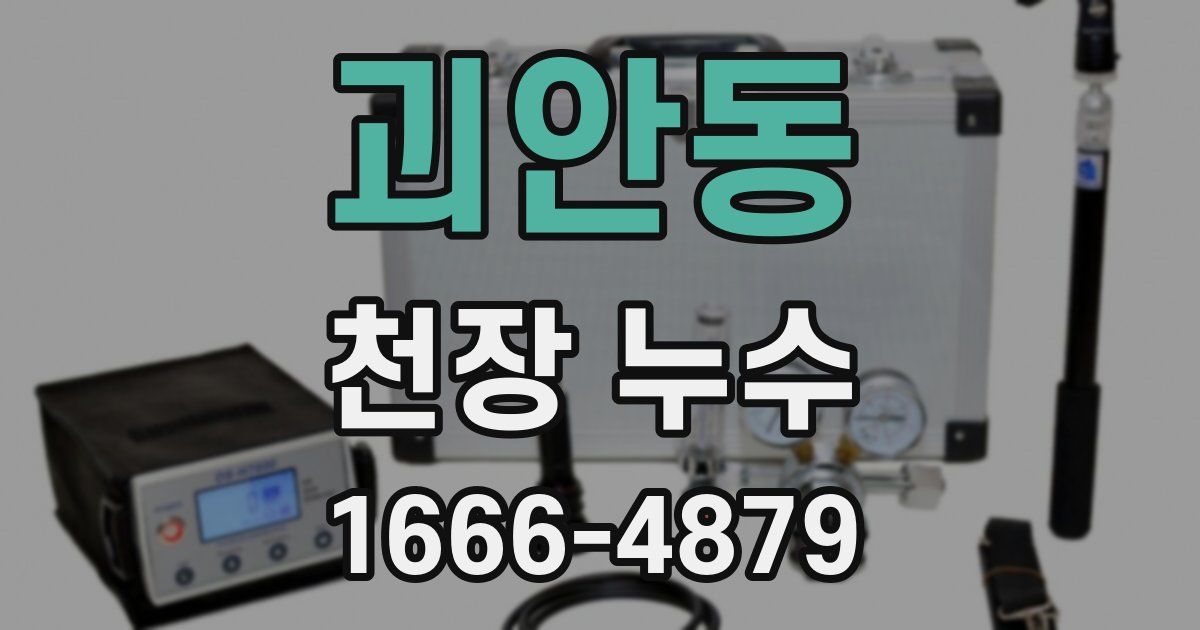 괴안동 천장 누수