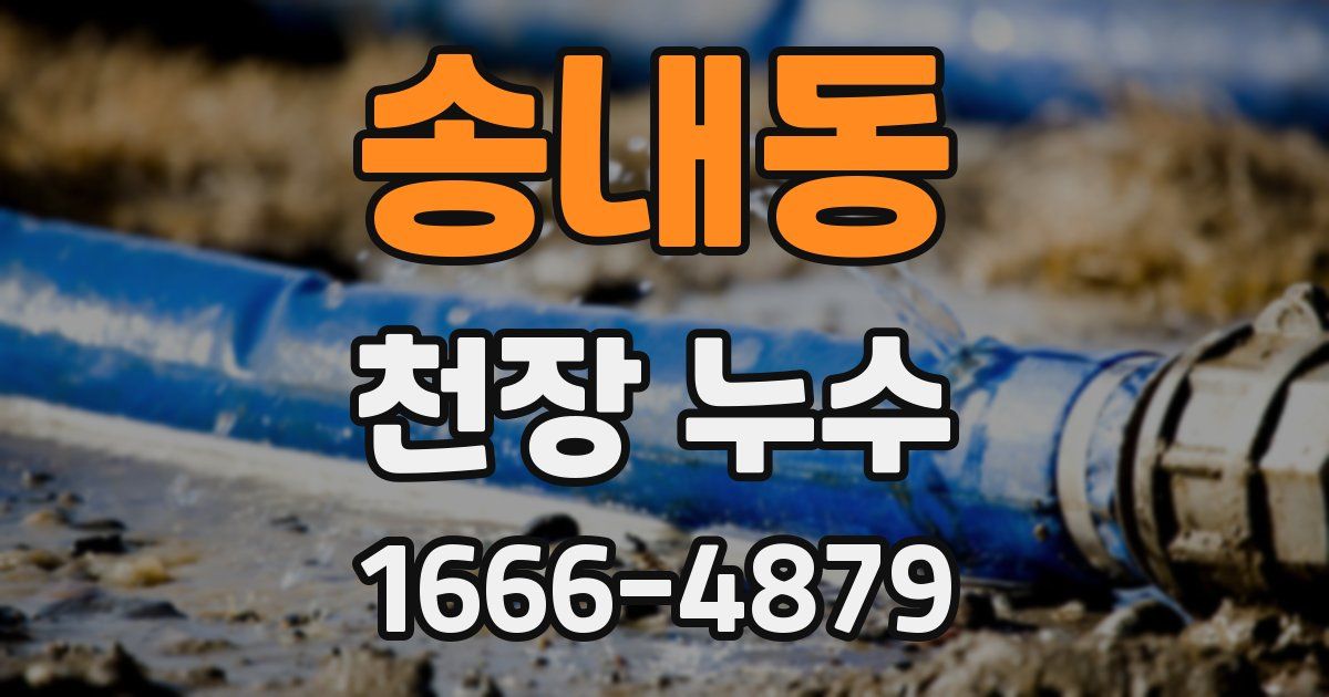 송내동 천장 누수