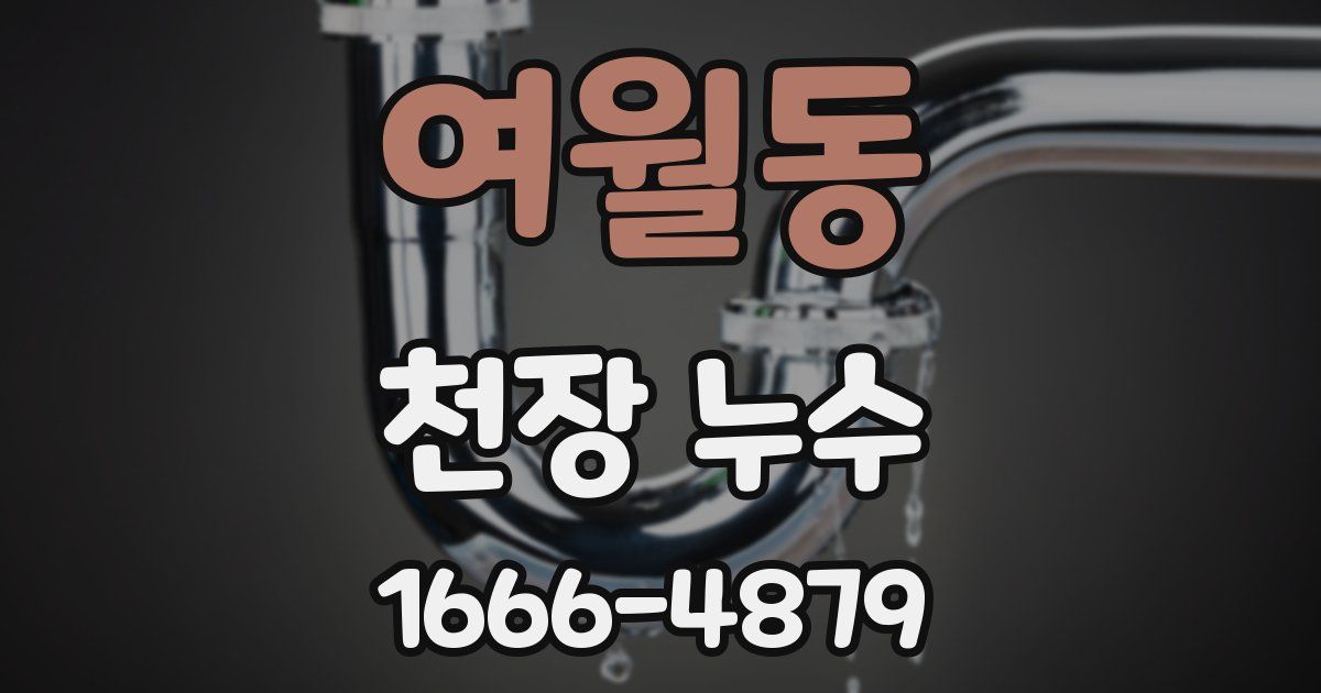 여월동 천장 누수