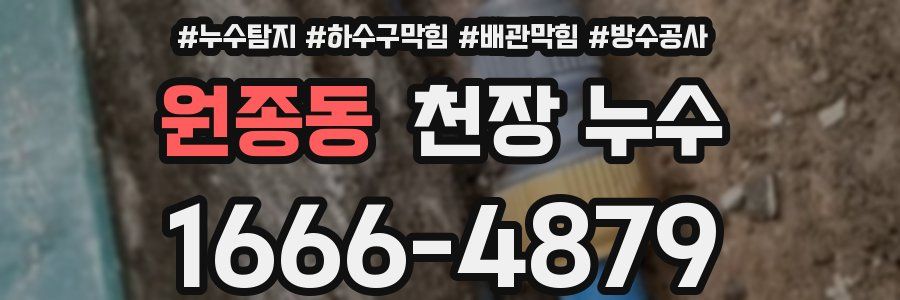원종동 천장 누수