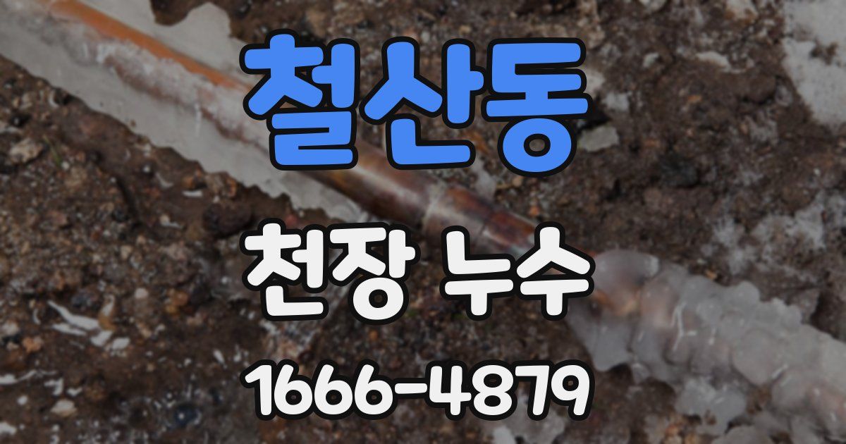 철산동 천장 누수