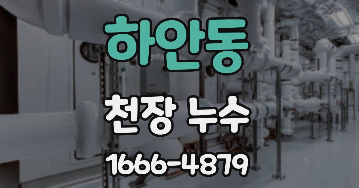 하안동 천장 누수