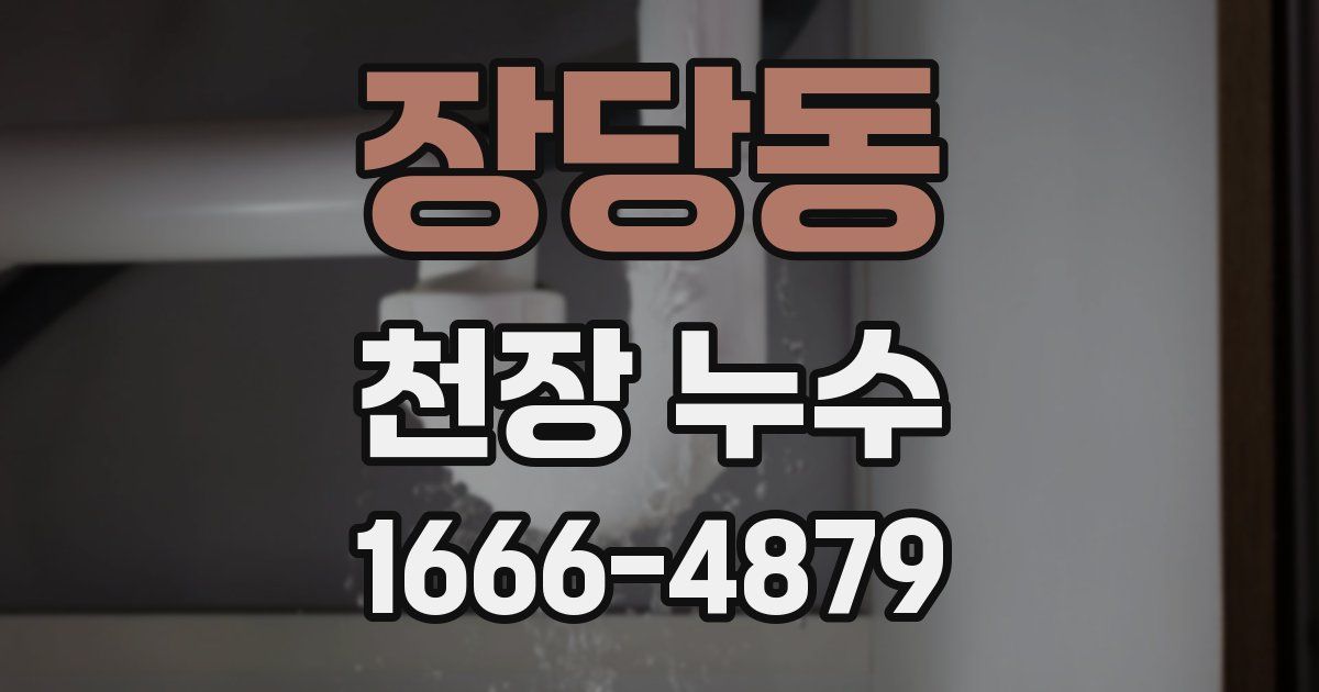 장당동 천장 누수