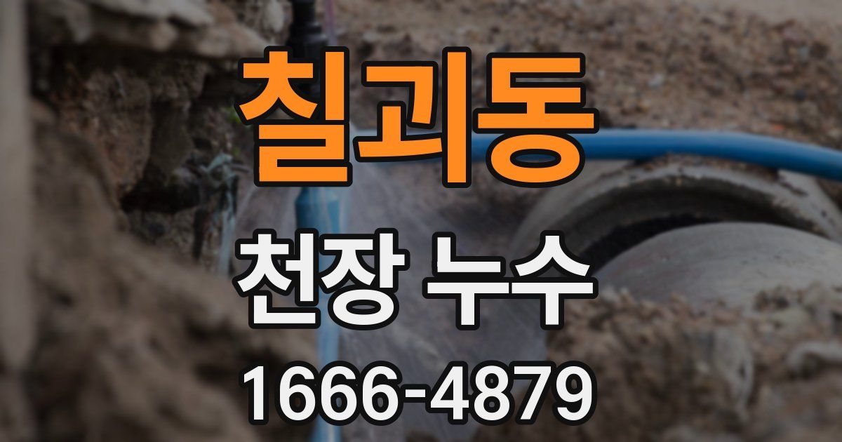 칠괴동 천장 누수