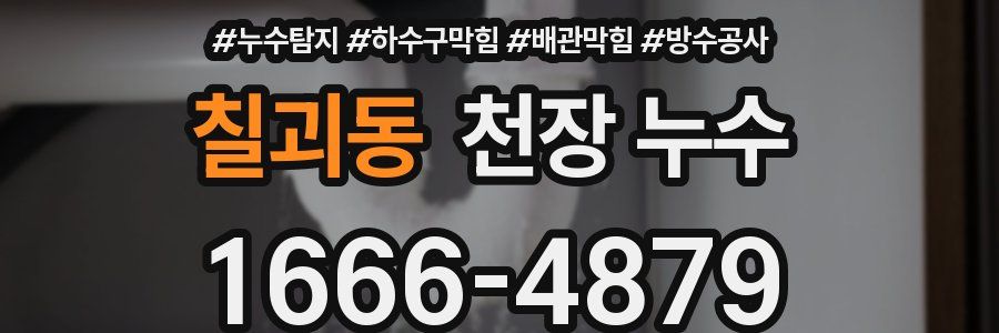 칠괴동 천장 누수