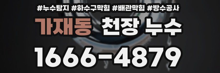 가재동 천장 누수