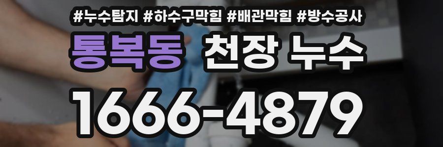 통복동 천장 누수