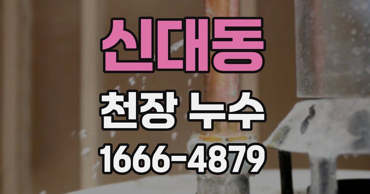 신대동 천장 누수