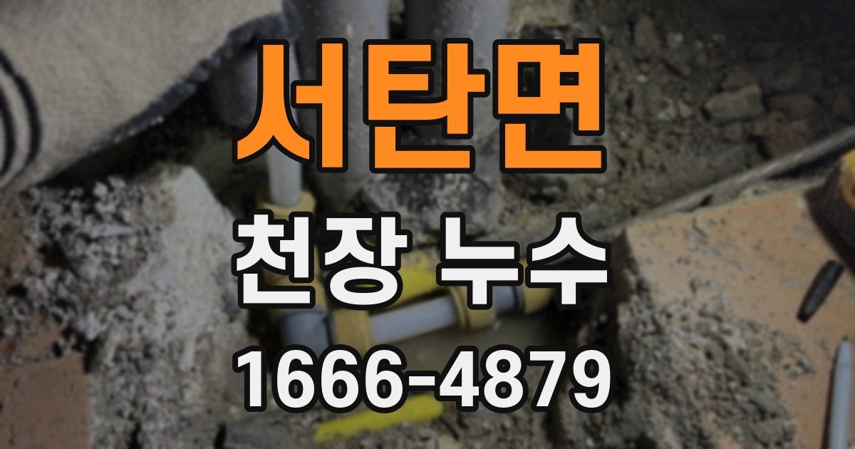 서탄면 천장 누수