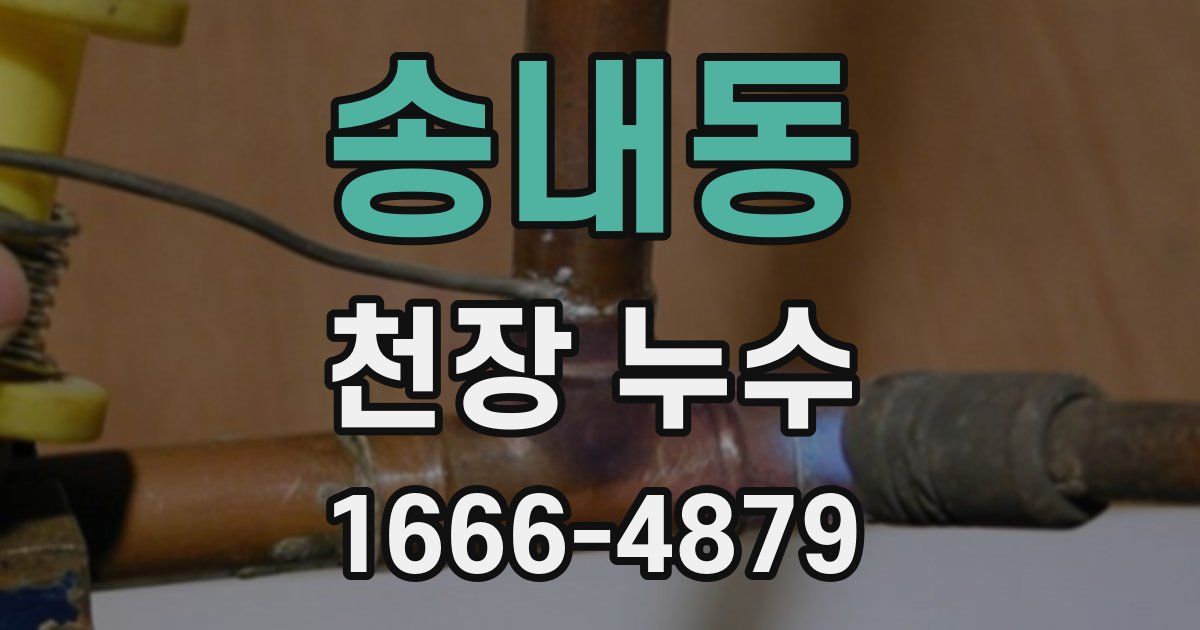 송내동 천장 누수