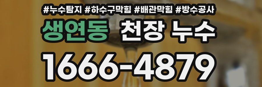 생연동 천장 누수