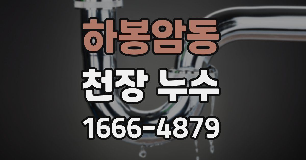 하봉암동 천장 누수