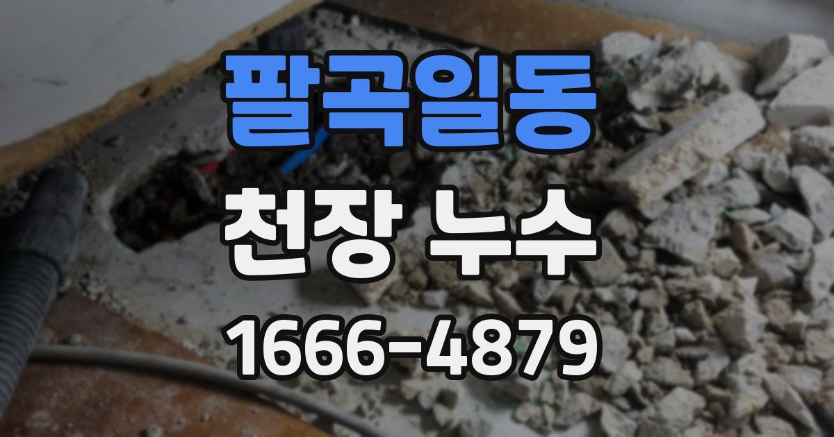 팔곡일동 천장 누수
