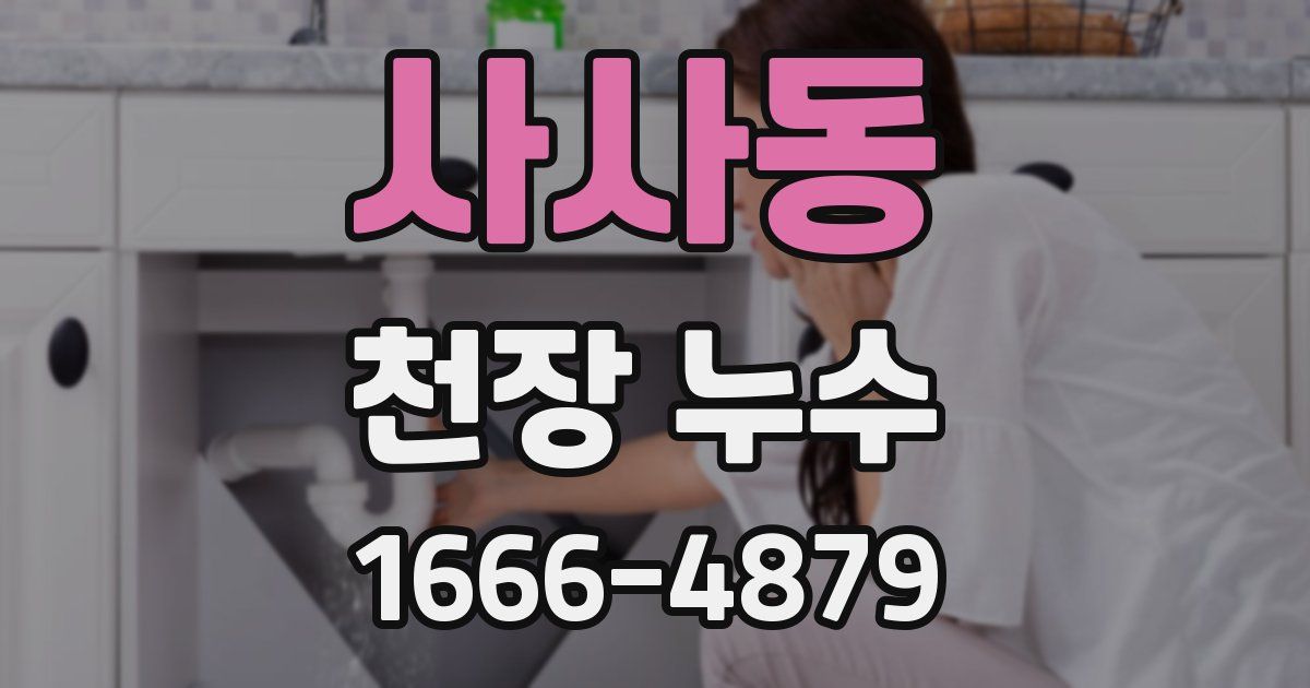 사사동 천장 누수