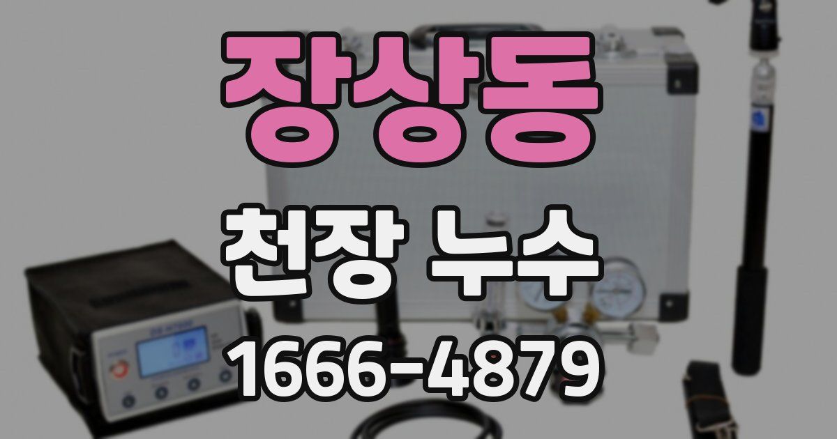 장상동 천장 누수