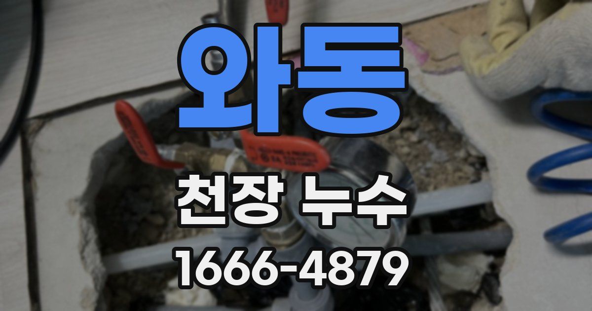 와동 천장 누수