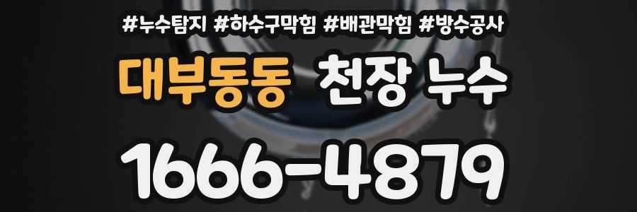 대부동동 천장 누수