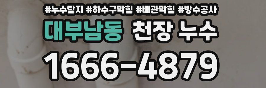 대부남동 천장 누수
