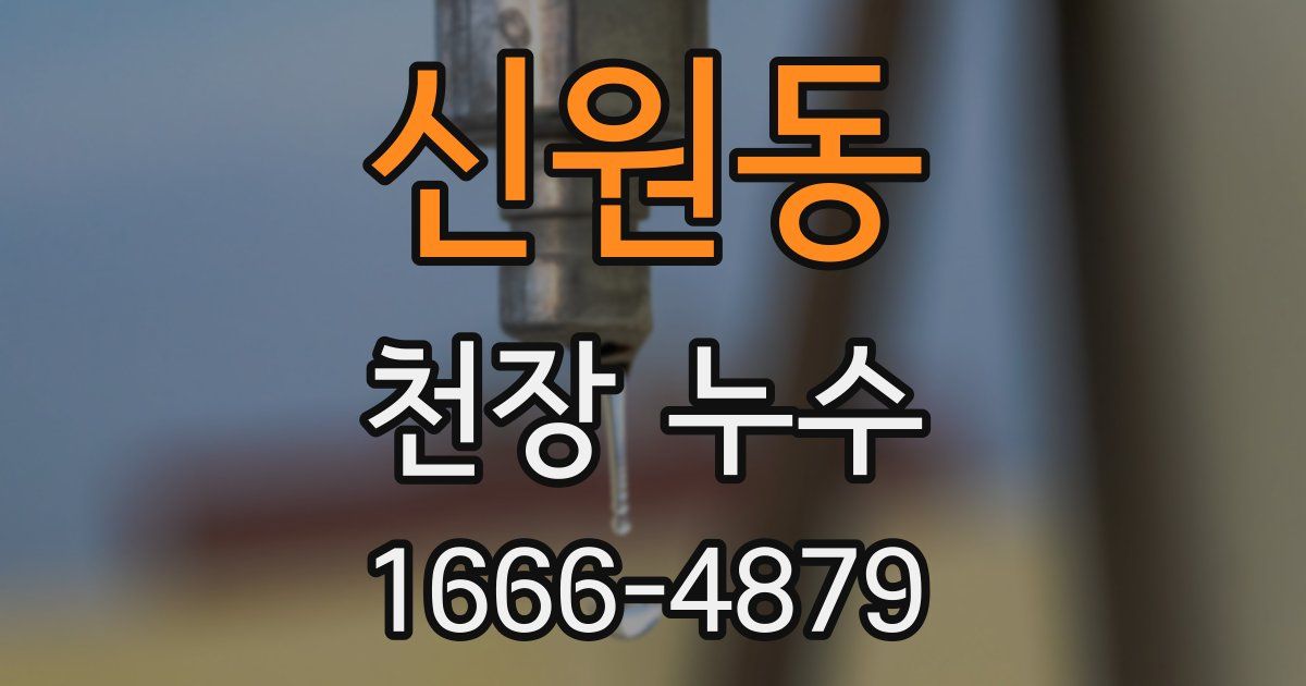 신원동 천장 누수