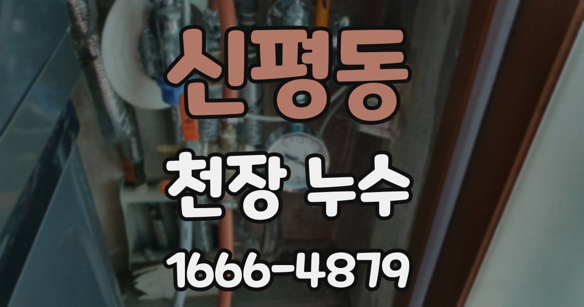 신평동 천장 누수