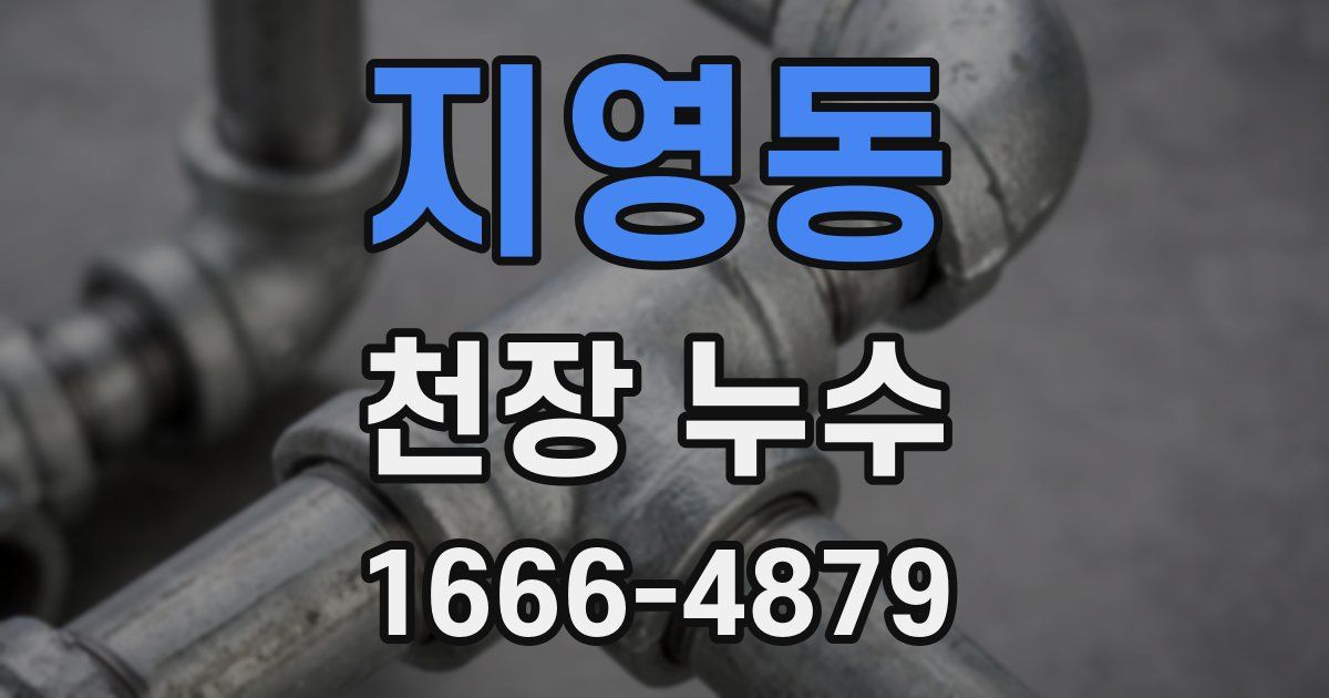 지영동 천장 누수