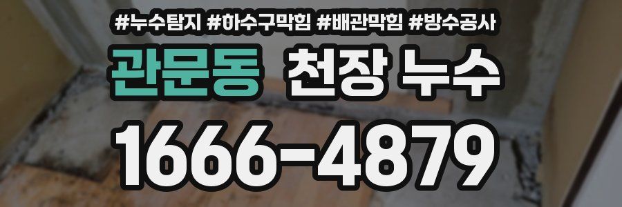 관문동 천장 누수