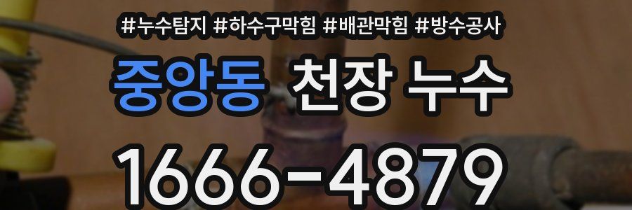 중앙동 천장 누수