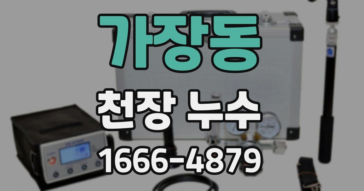 가장동 천장 누수