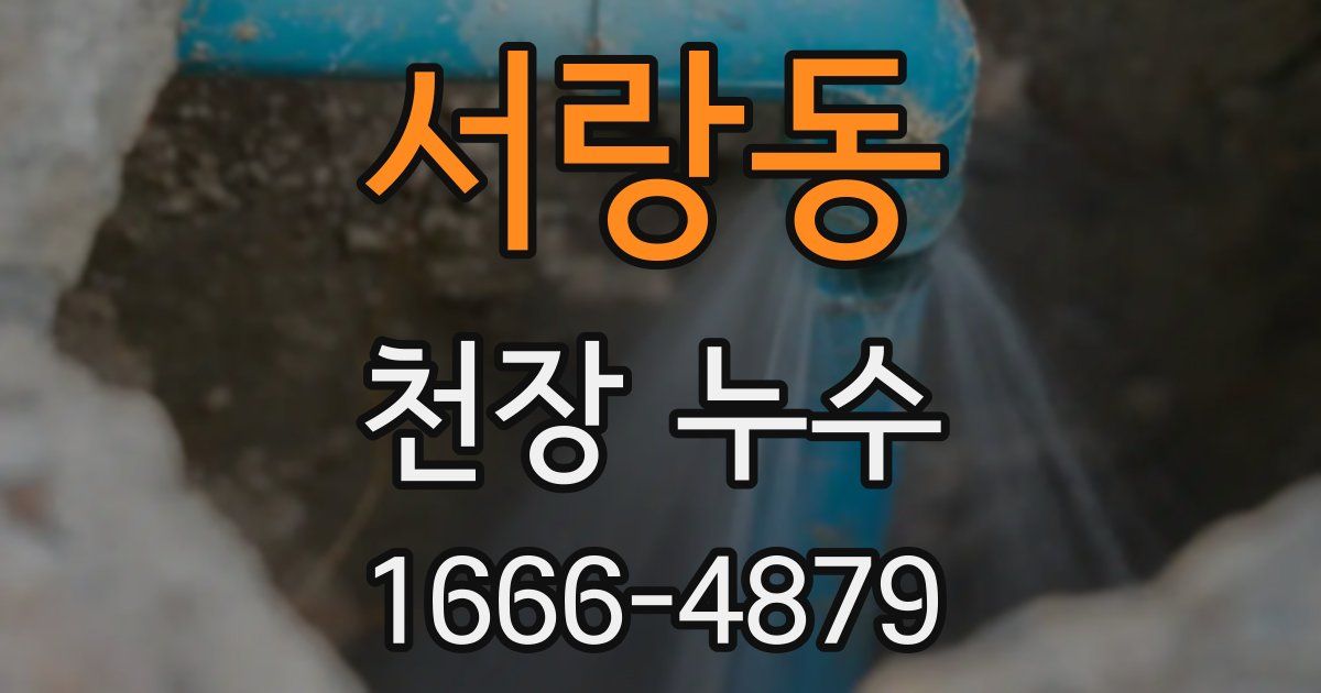 서랑동 천장 누수