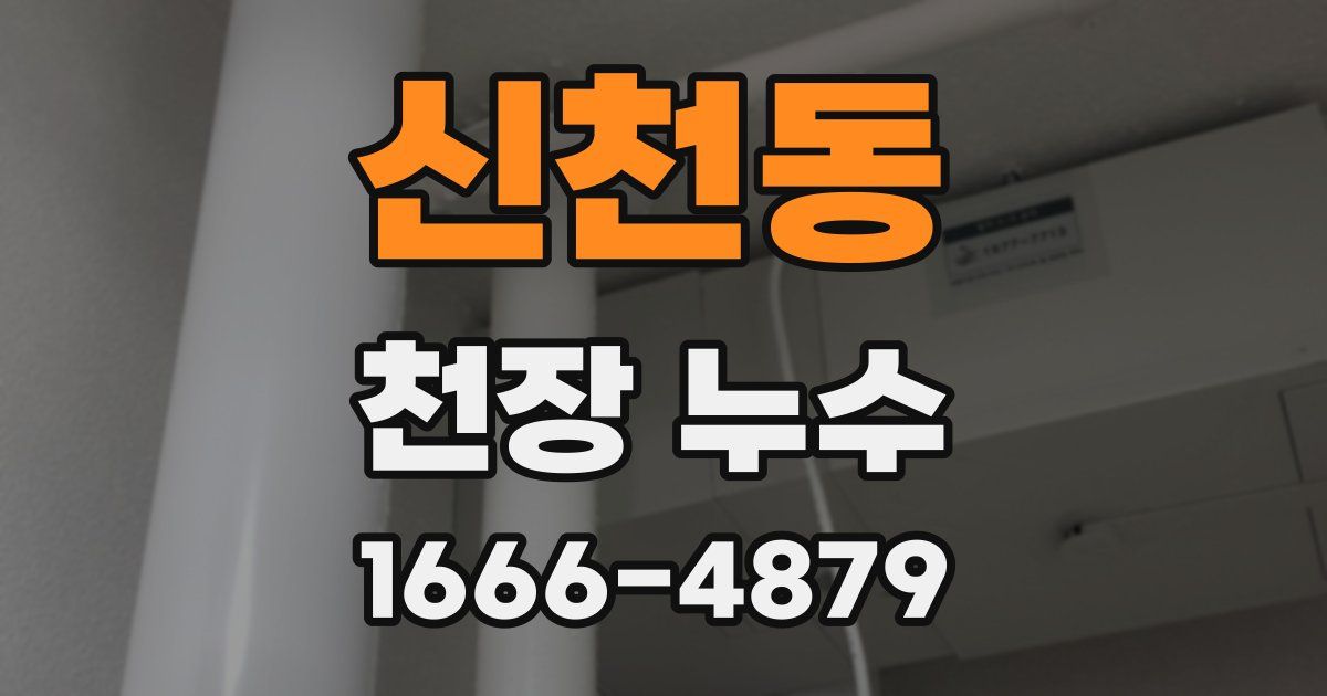 신천동 천장 누수