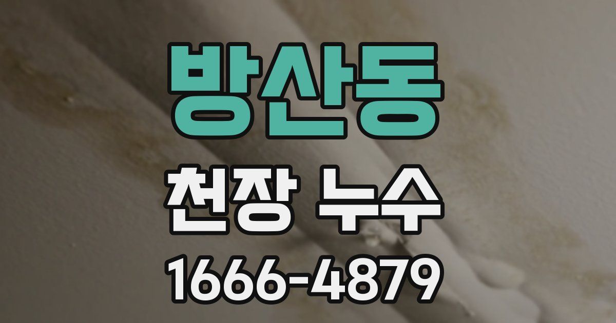 방산동 천장 누수