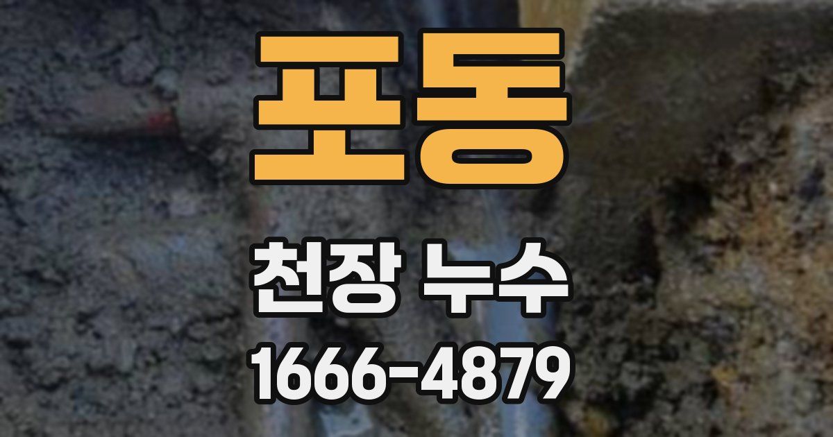포동 천장 누수