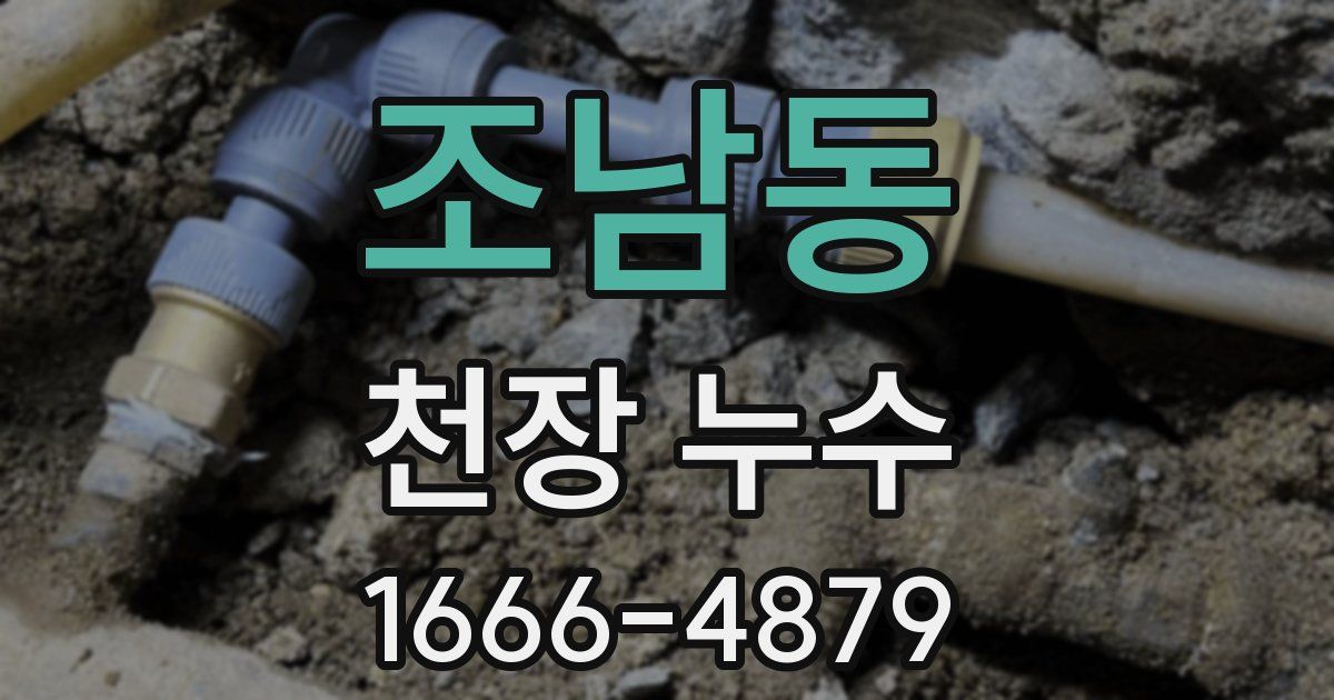 조남동 천장 누수