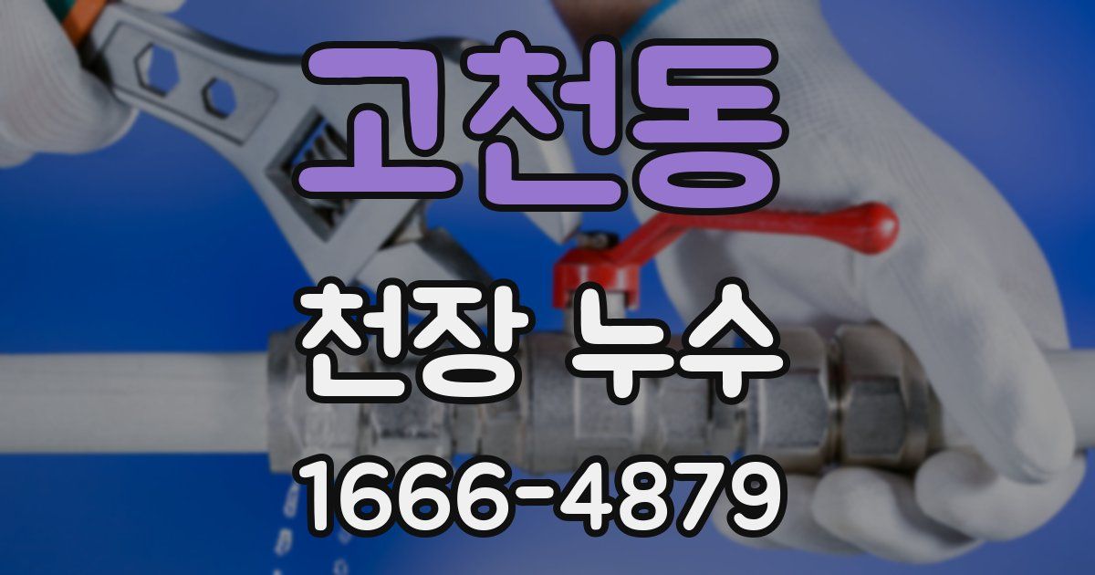 고천동 천장 누수